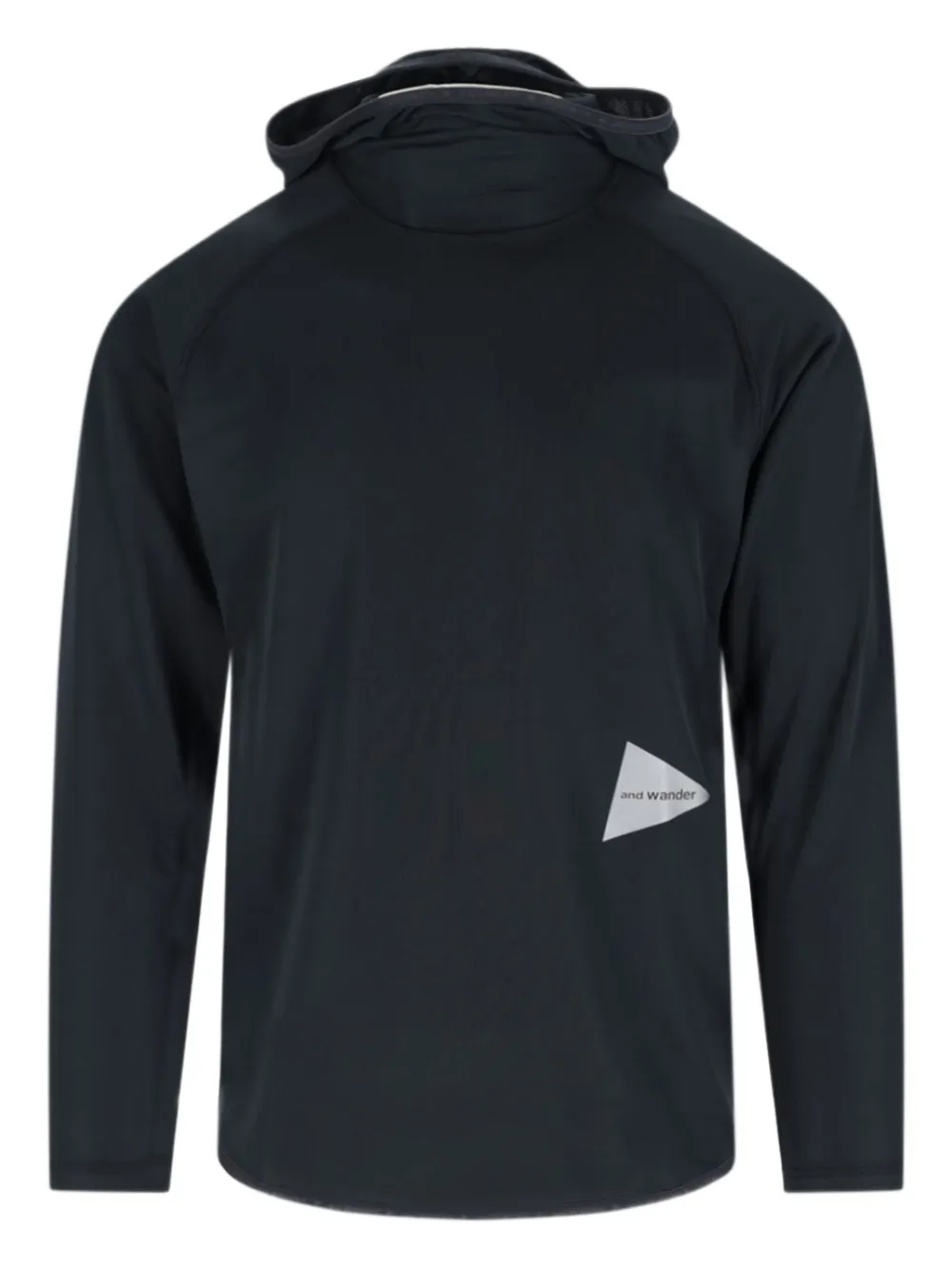 and Wander hoodie con logo estampado | negro | Image 1