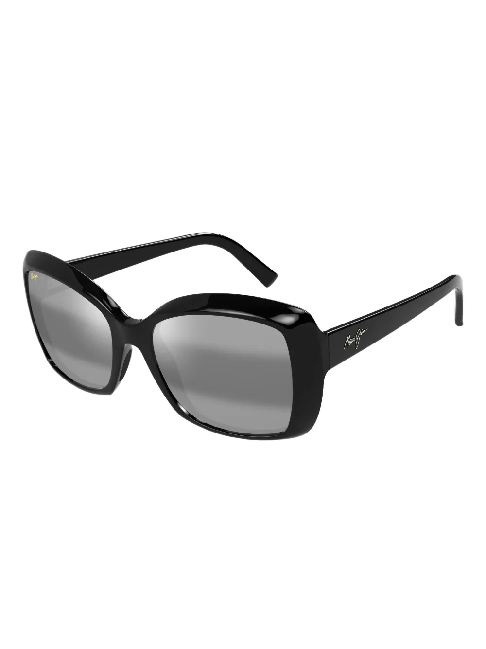 Maui Jim Zonnebril met geometrisch montuur - Zwart