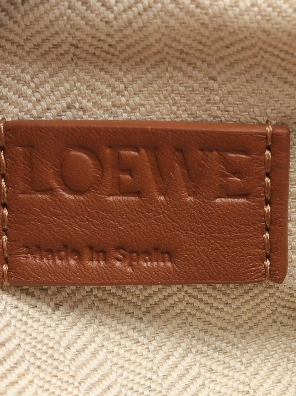 Pre-owned Loewe 2021-2025 Small Nappa Calf Landscape Puzzle Edge Satchel In Brown