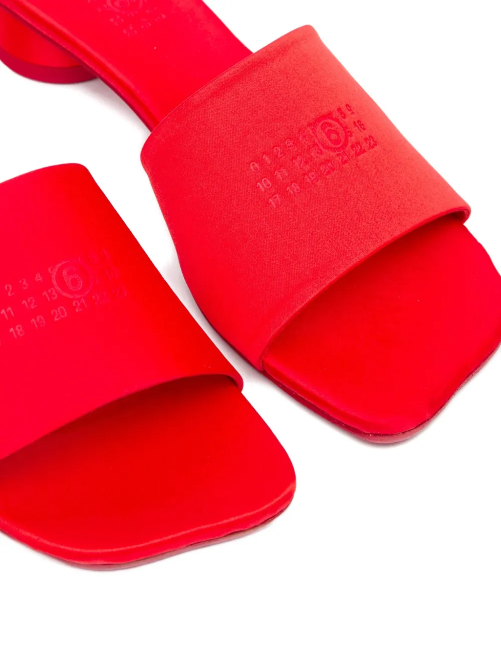 MM6 Maison Margiela Sandalen met blokhak Rood