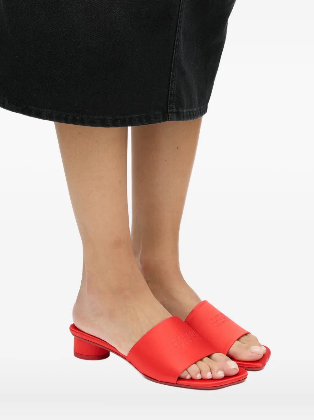 MM6 Maison Margiela Sandalen met blokhak Rood