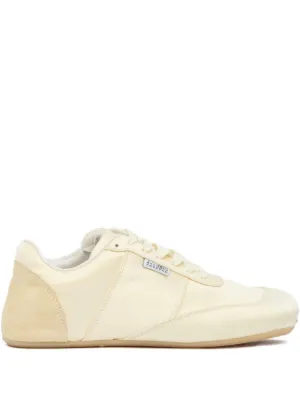 MM6 Maison Margiela stitch-logo Leather Sneakers | White | FARFETCH