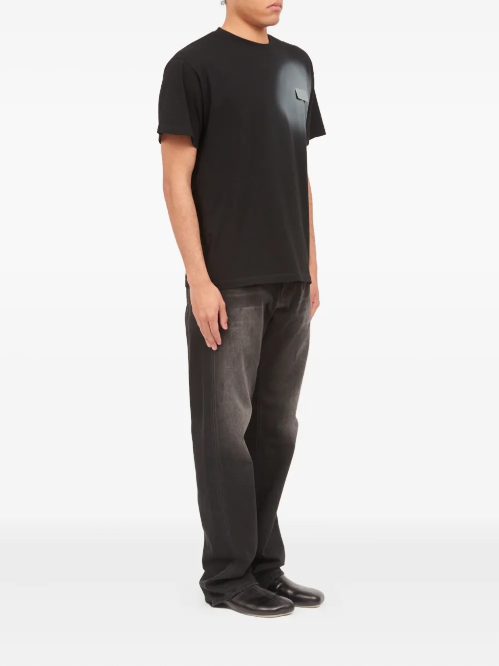 MM6 Maison Margiela T-shirt met ronde hals Zwart
