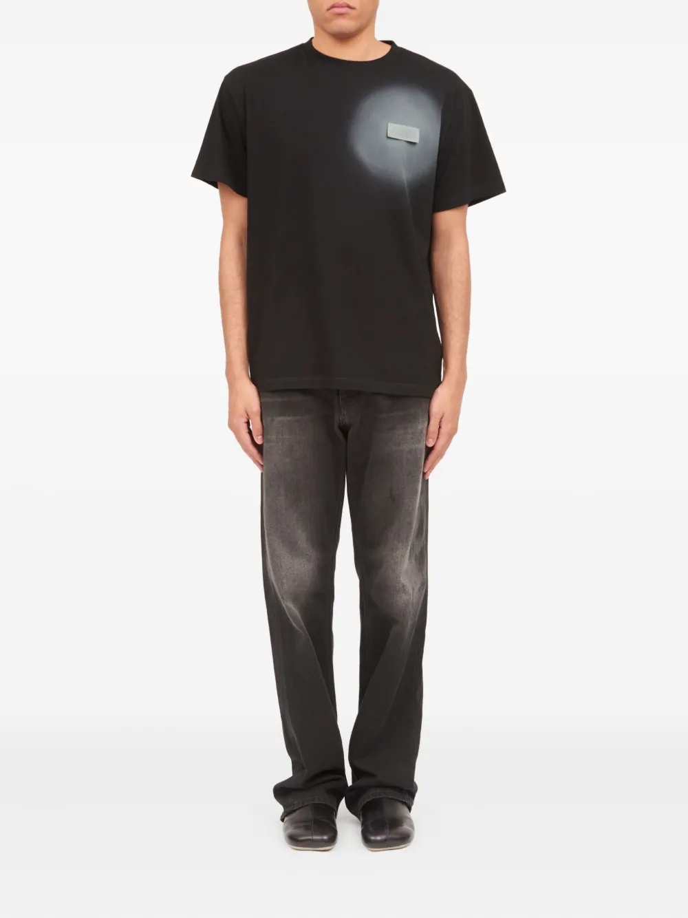 MM6 Maison Margiela T-shirt met ronde hals Zwart
