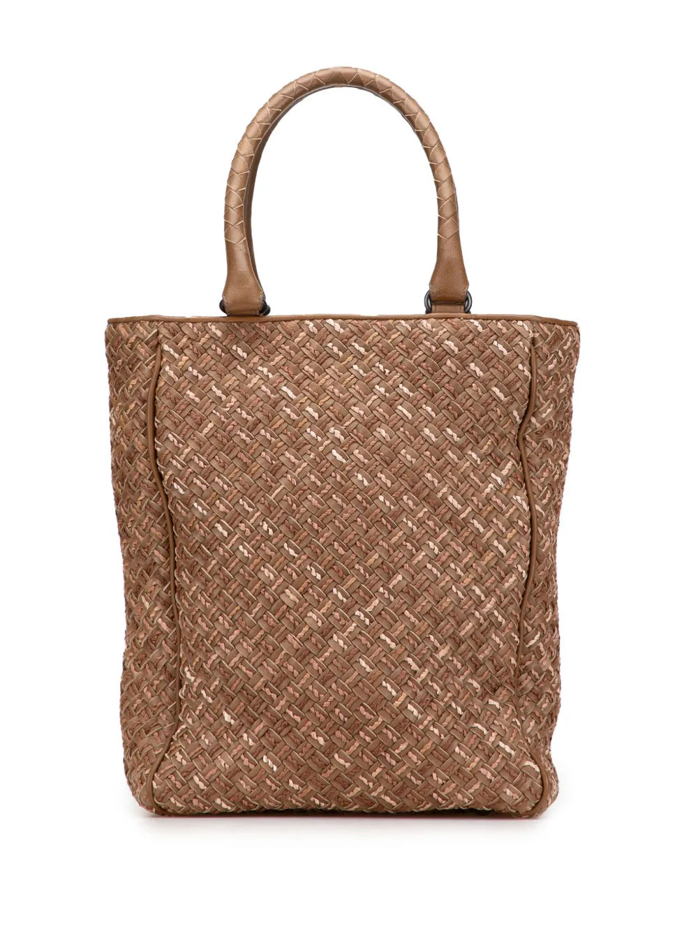 Bottega Veneta Pre-Owned 2009 Calfskin Intrecciato Paglia tote bag - Marrone