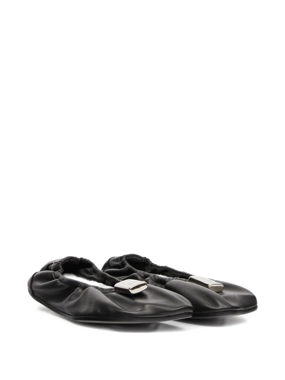 MM6 Maison Margiela Gesmockte ballerina's - Zwart