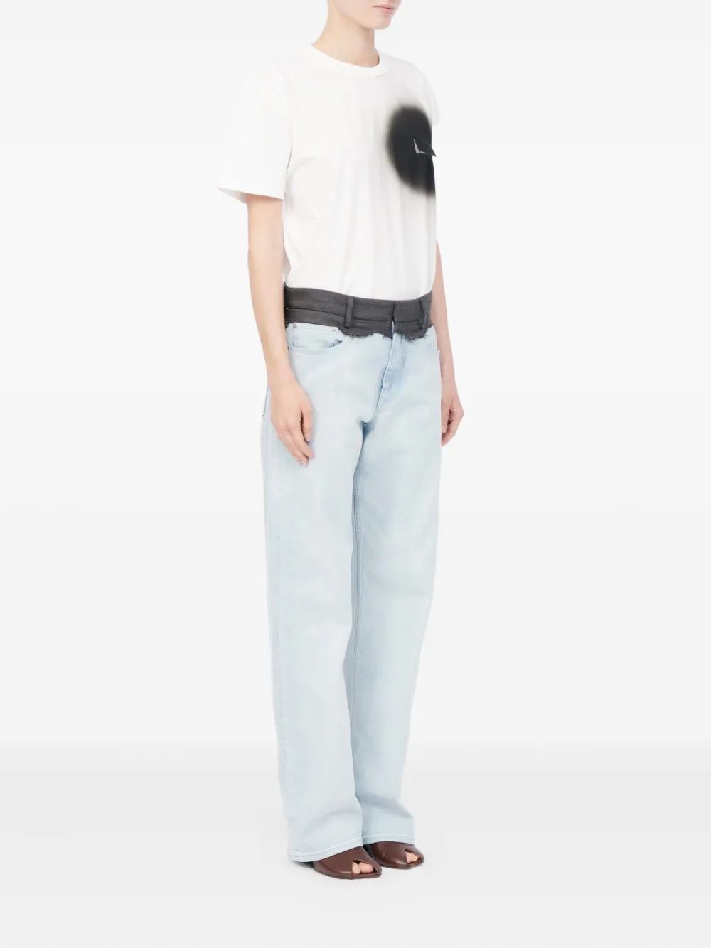 MM6 Maison Margiela Pantalon met 5 zakken Blauw