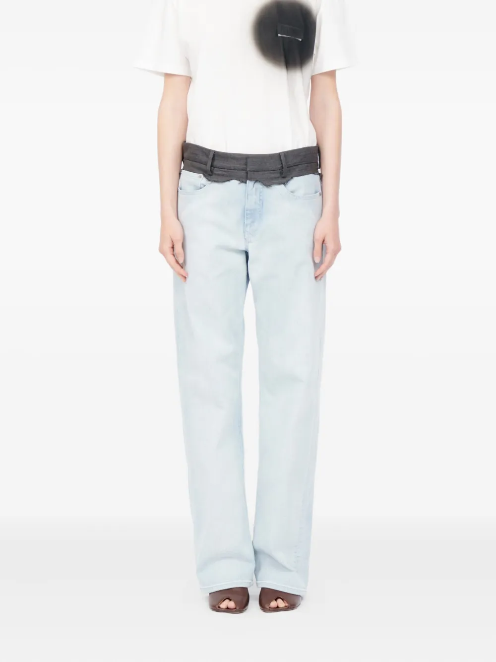 MM6 Maison Margiela Pantalon met 5 zakken Blauw