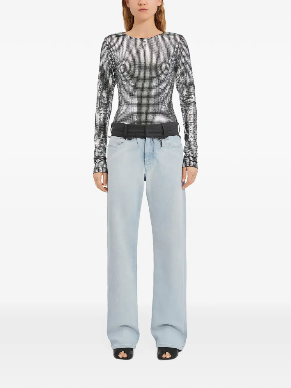 MM6 Maison Margiela Klassische 5-Pocket-Hose - Blau