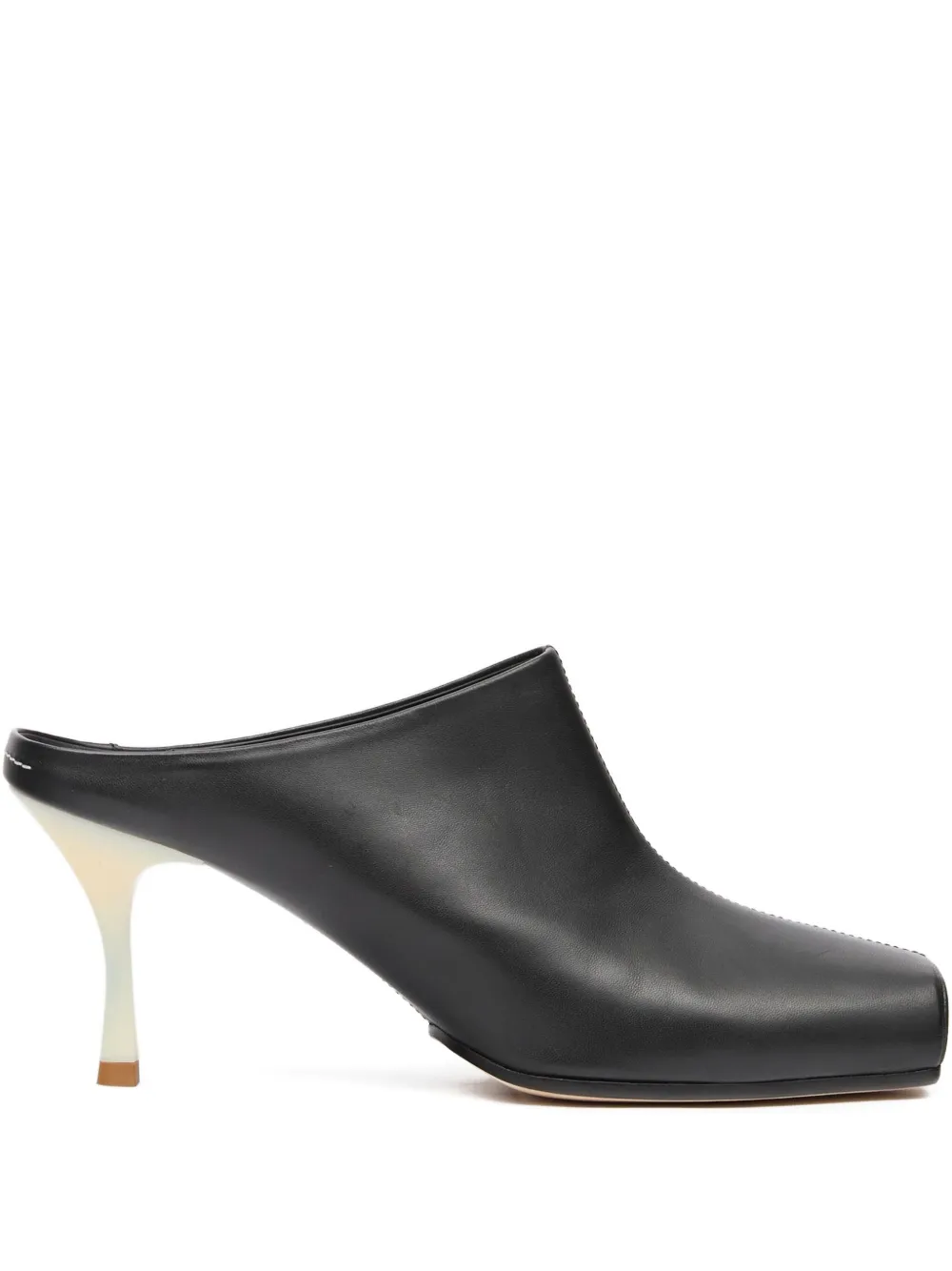 MM6 Maison Margiela Mules con punta quadrata - Nero