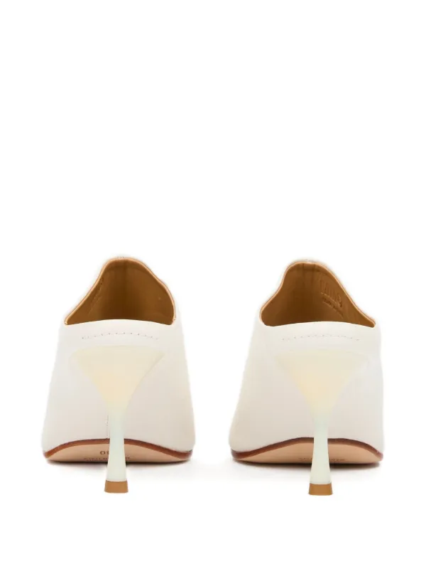 MM6 Maison Margiela square-toe Mules | White | FARFETCH ZA