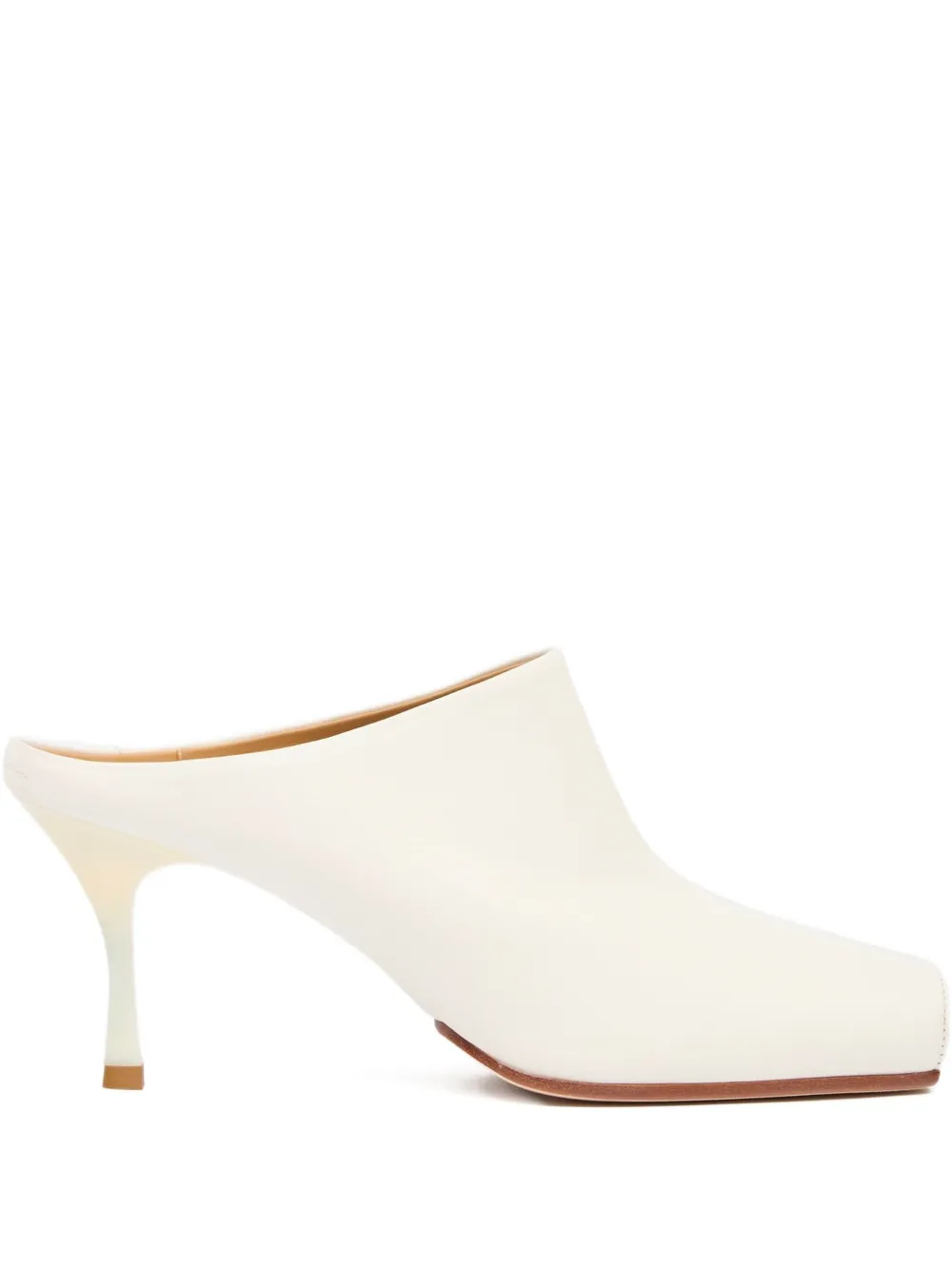 MM6 Maison Margiela Muiltjes met vierkante neus Wit