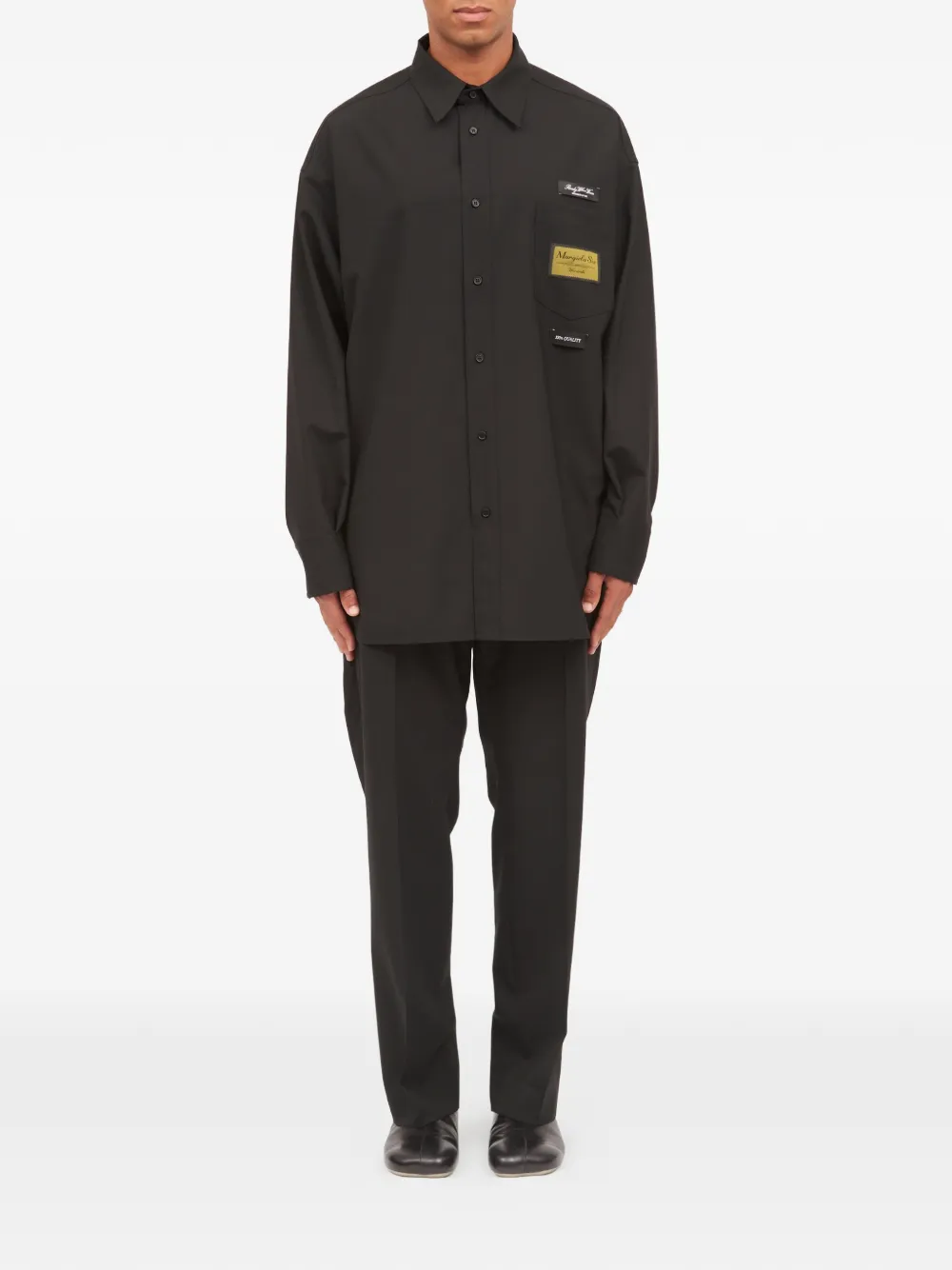 MM6 Maison Margiela Overhemd met lange mouwen - Zwart