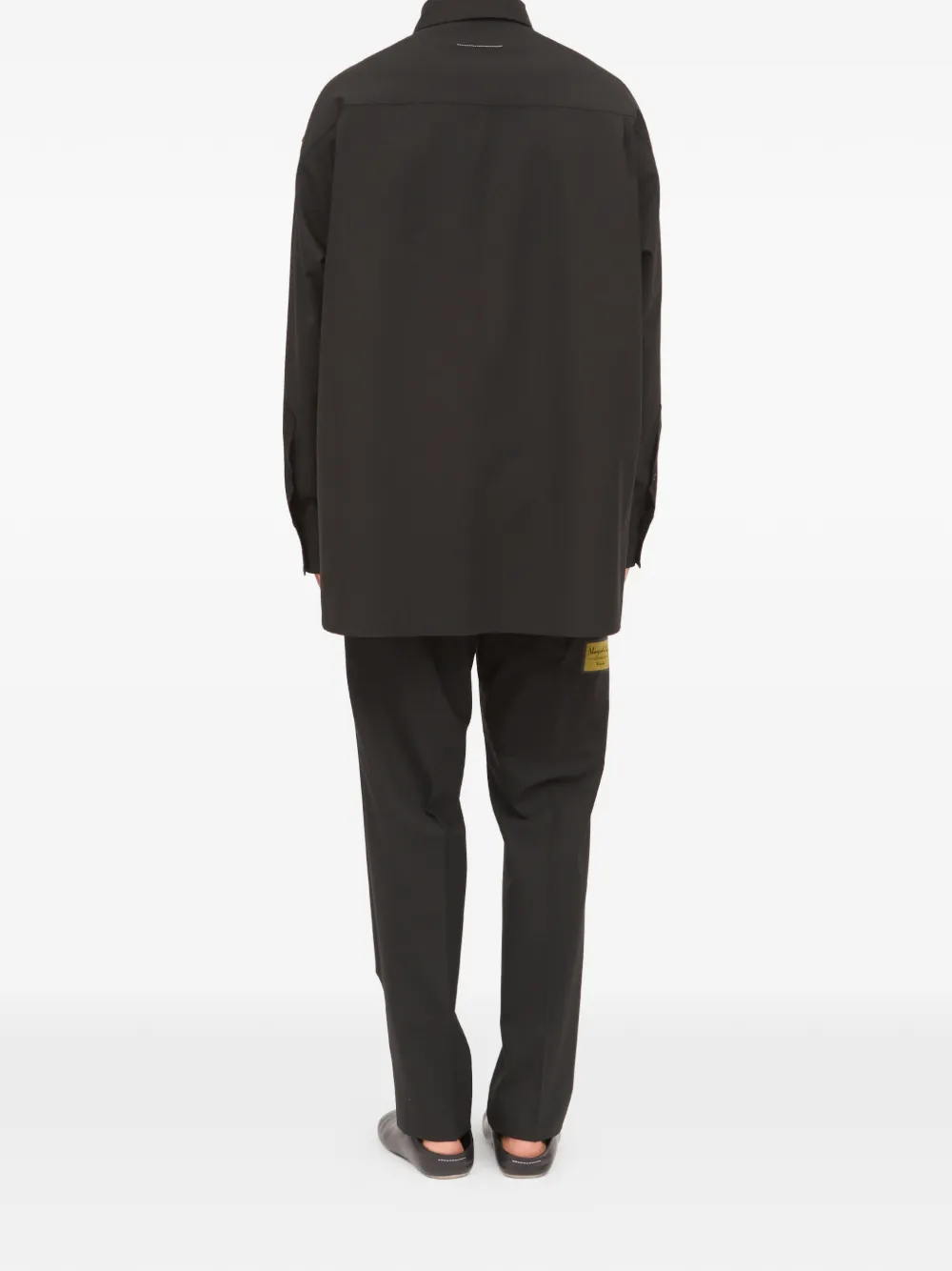MM6 Maison Margiela Overhemd met lange mouwen Zwart