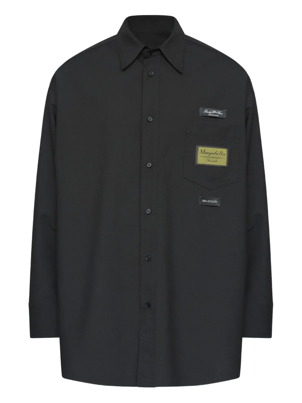 MM6 Maison Margiela long-sleeved shirt - Nero