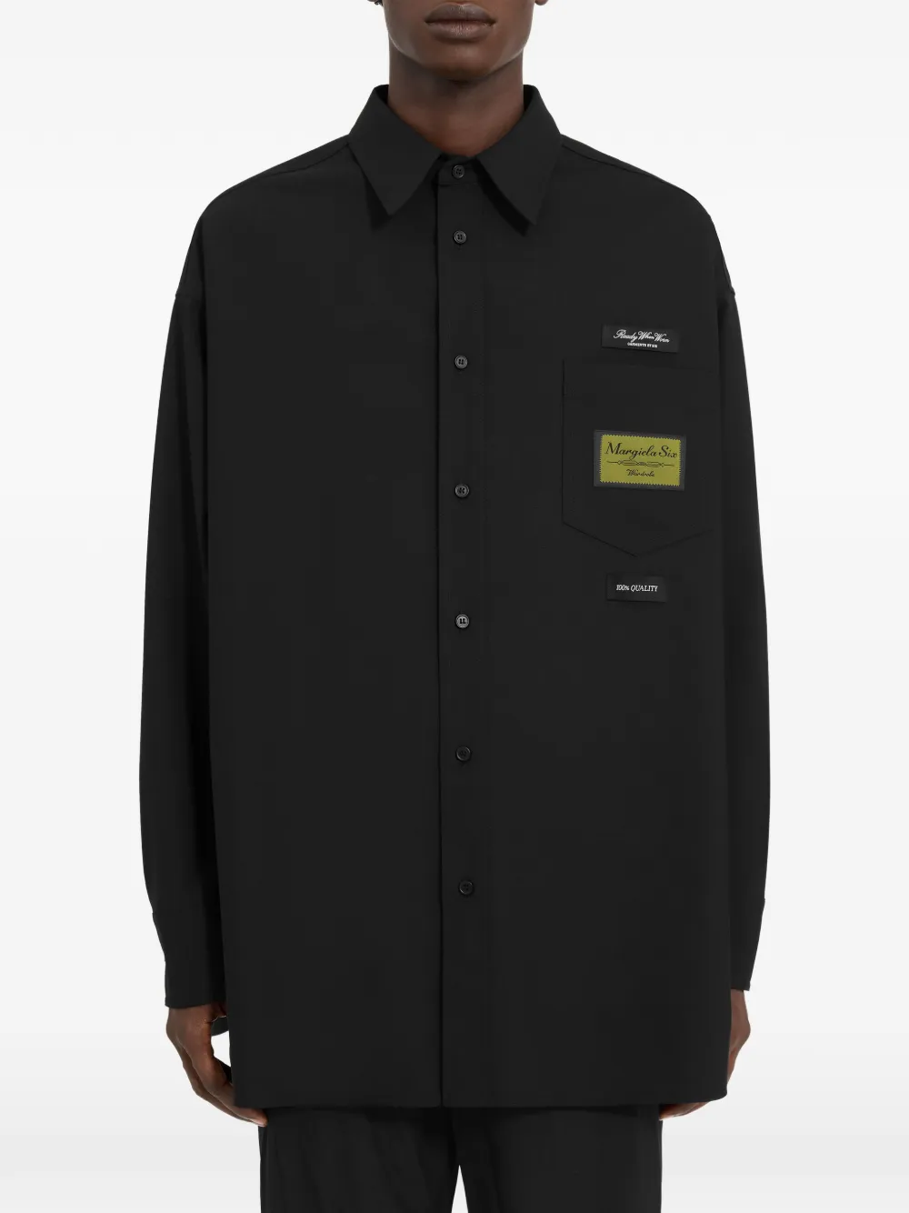 MM6 Maison Margiela long-sleeved shirt - Nero