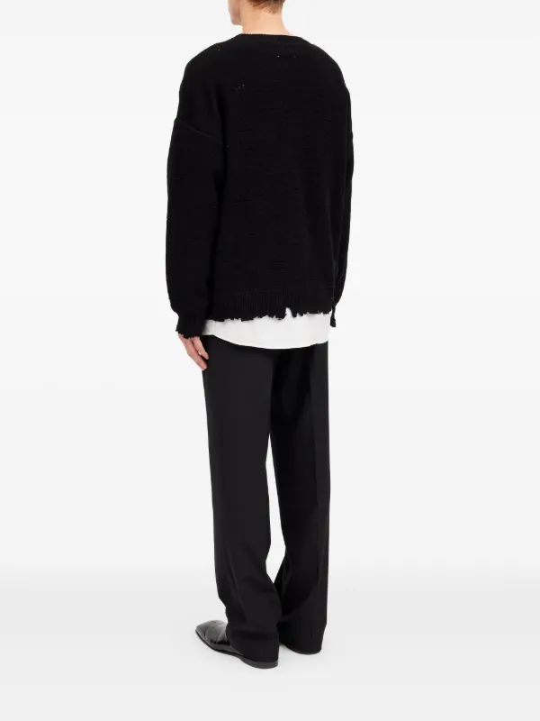 【新品】MM6 Maison Margiela ブラックトレーナー MM6 Maison Margiela (エムエムシックス メゾン マルジェラ