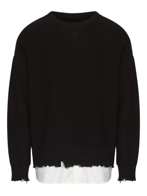 MM6 Maison Margiela suéter con cuello redondo