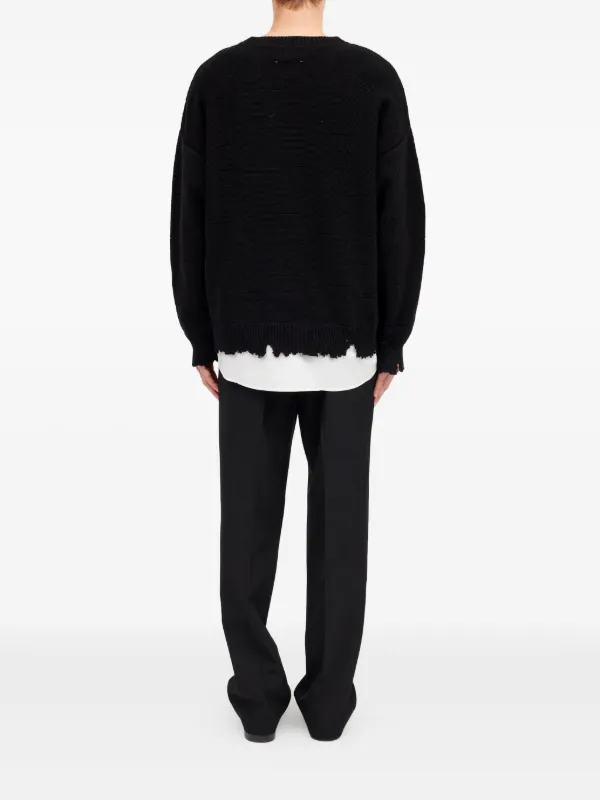 mm6 maison margiela ニット MM6 Maison Margiela Numbers Knit Sweater | Black/White | Canoe Club