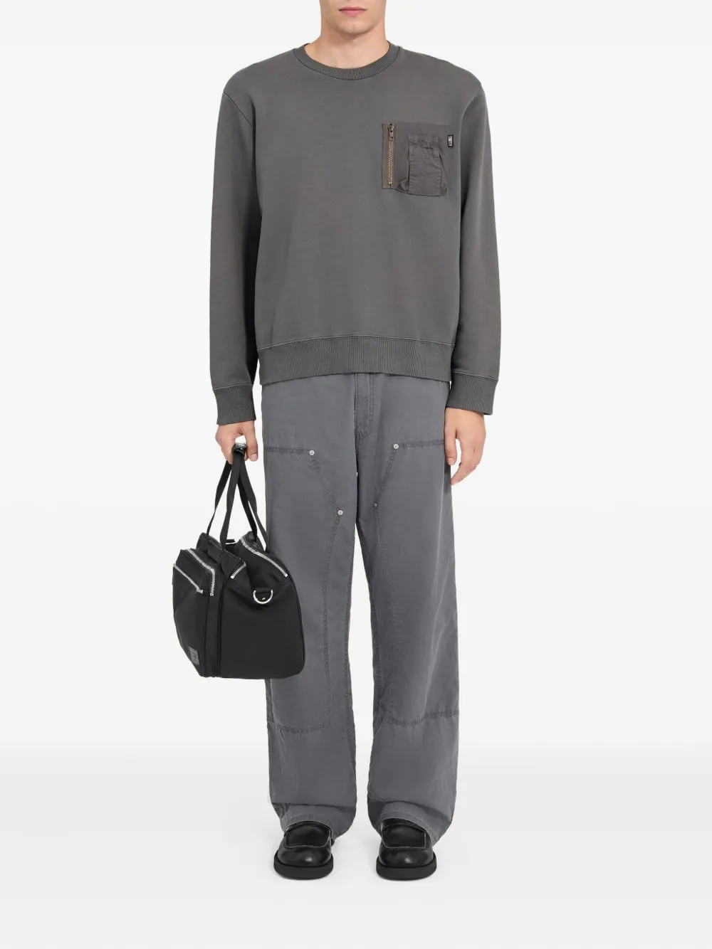 MM6 Maison Margiela Trui met zakdetail Grijs