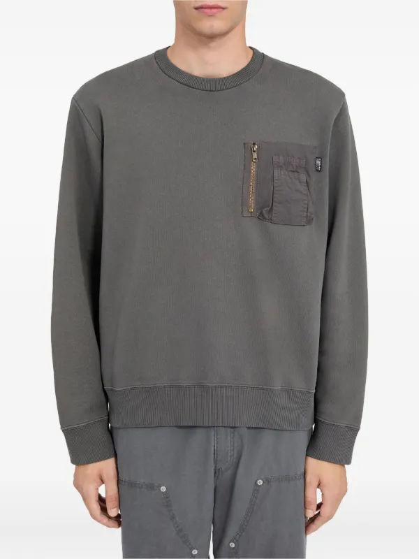 MM6 Maison Margiela グレー 長袖セーター MM6 Maison Margiela ポケットディテール セーター | グレー | FARFETCH JP