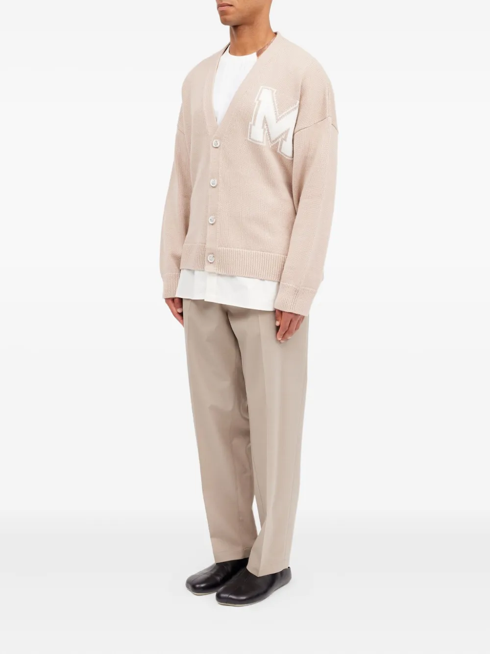 MM6 Maison Margiela Vest met V-hals Beige