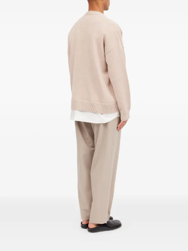 MM6 Maison Margiela Vネック カーディガン | ニュートラル | FARFETCH JP