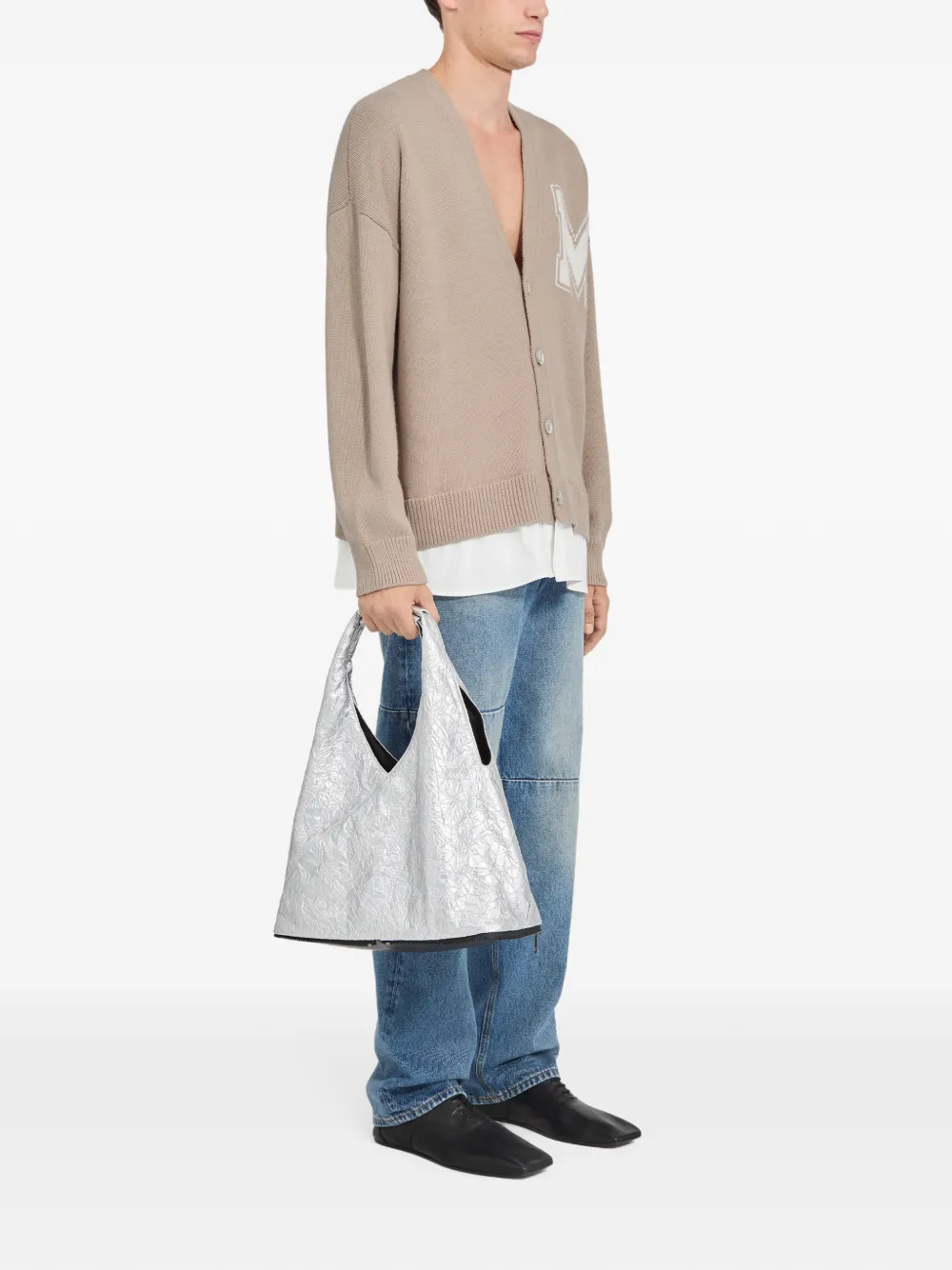 MM6 Maison Margiela Vest met V-hals Beige