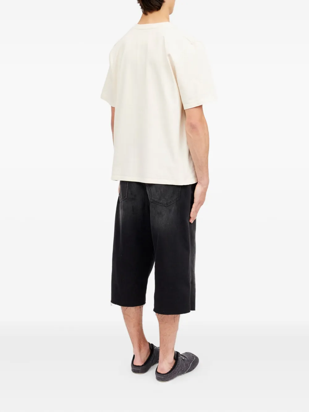 MM6 Maison Margiela T-shirt met ronde hals Beige