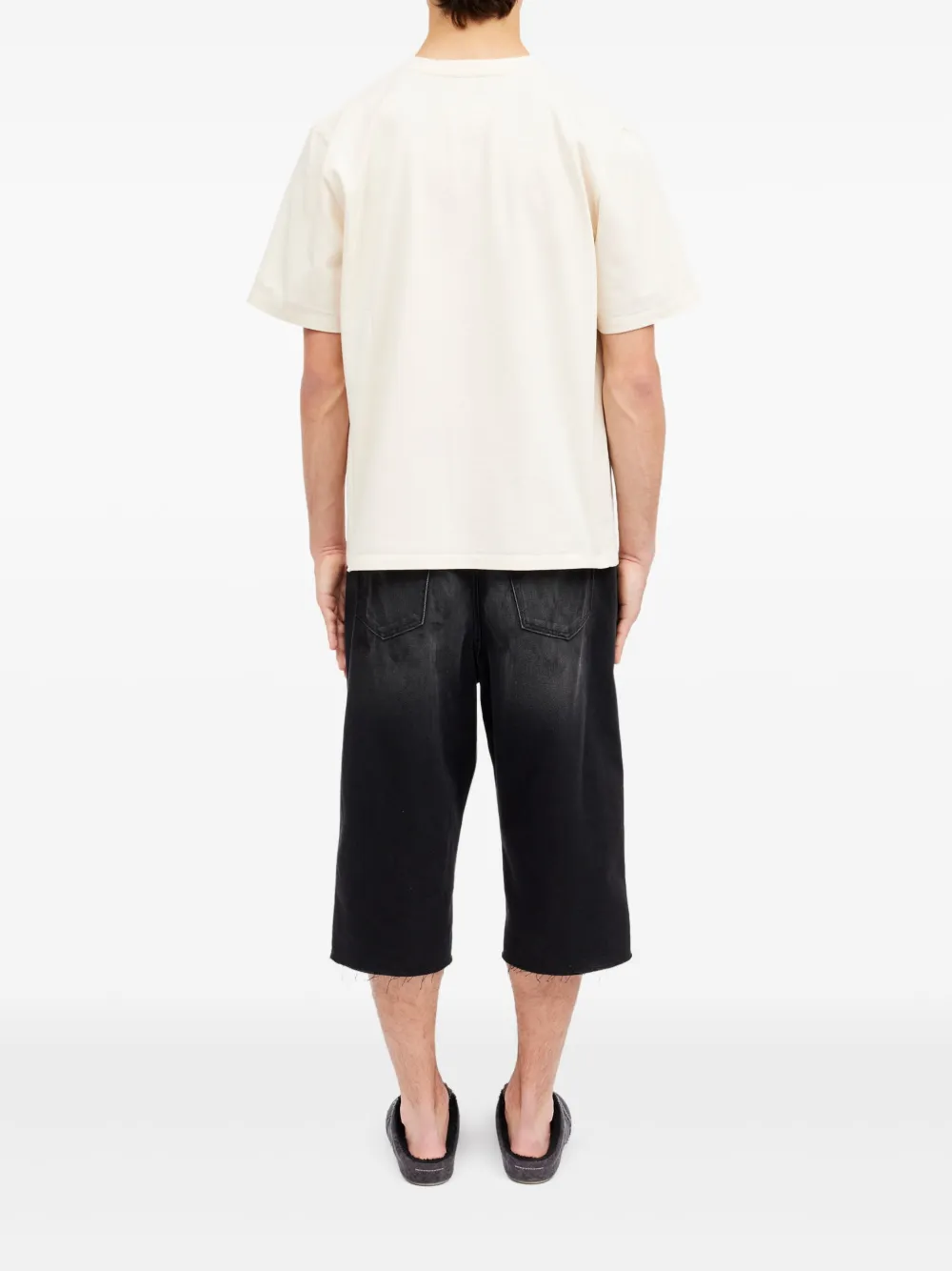 MM6 Maison Margiela T-shirt met ronde hals Beige