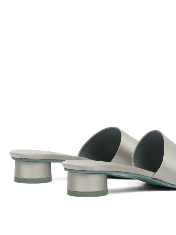 MM6 Maison Margiela logo-detail Sandals | Grey | FARFETCH