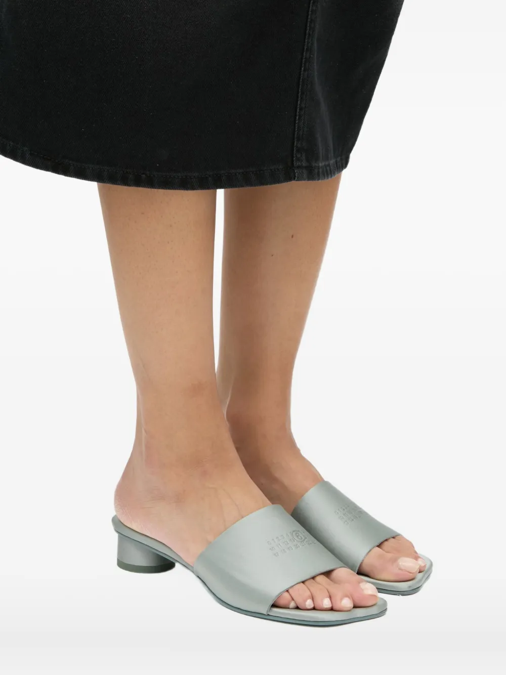 MM6 Maison Margiela Sandalen met logodetail Grijs