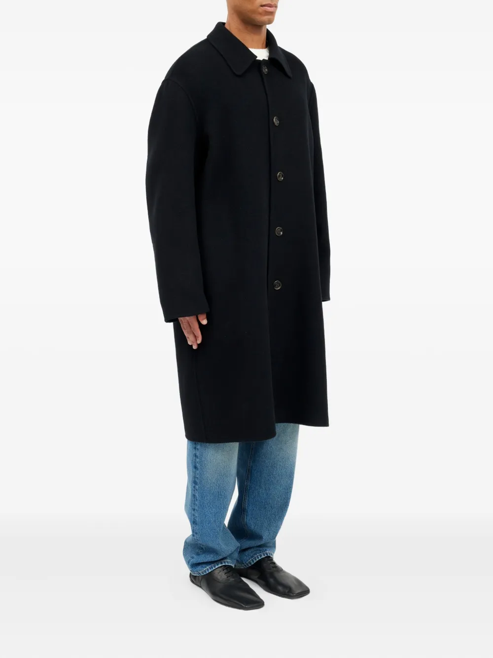 MM6 Maison Margiela Wollen jas Zwart