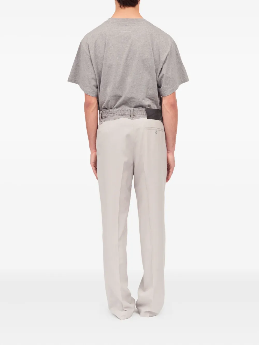 MM6 Maison Margiela Broek met ceintuur Beige