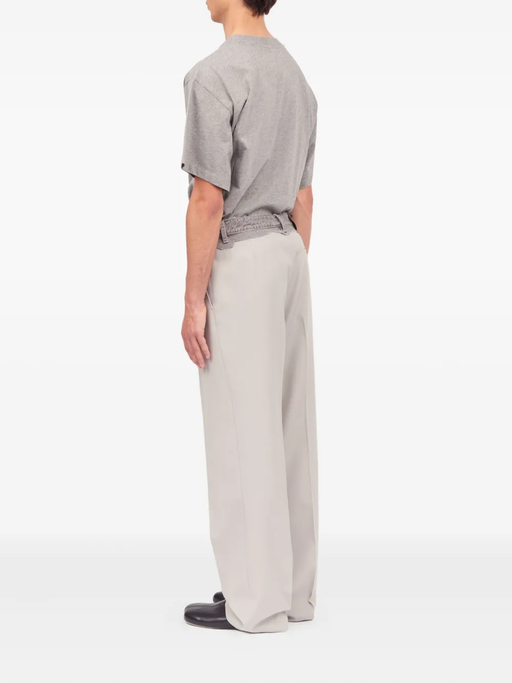 MM6 Maison Margiela Broek met ceintuur Beige