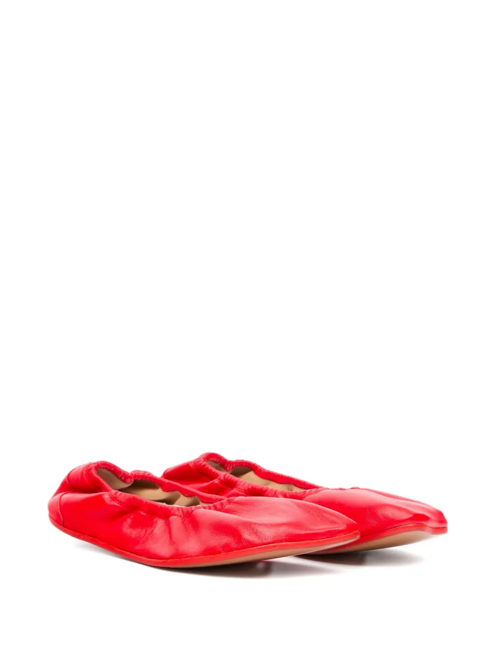 MM6 Maison Margiela Gesmockte ballerina's - Rood