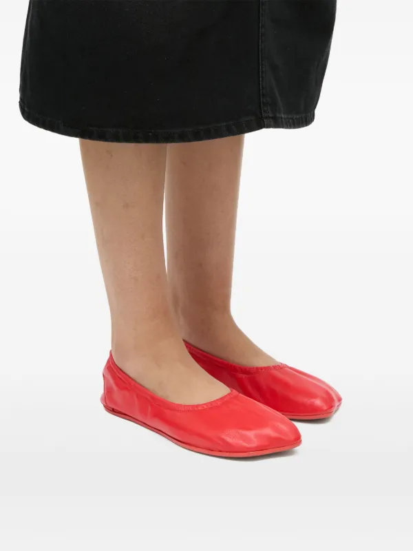 MM6 Maison Margiela Anatomic Travel Ballerina | Red | FARFETCH