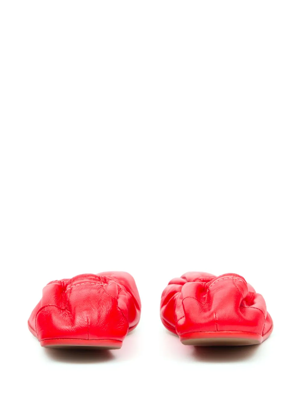 Mm6 Maison Margiela Anatomic Travel Ballerina In Red