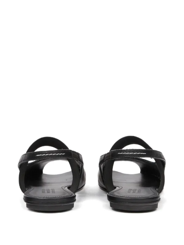 ✨極美品 付属品付き✨エムエムシックス レザー オープントゥ サンダル ブラック MM6 Maison Margiela オープントゥ サンダル | ブラック | FARFETCH JP