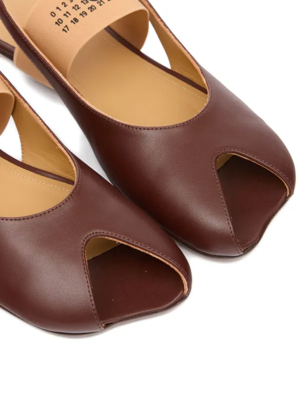 MM6 Maison Margiela open-toe Sandals | Brown | FARFETCH