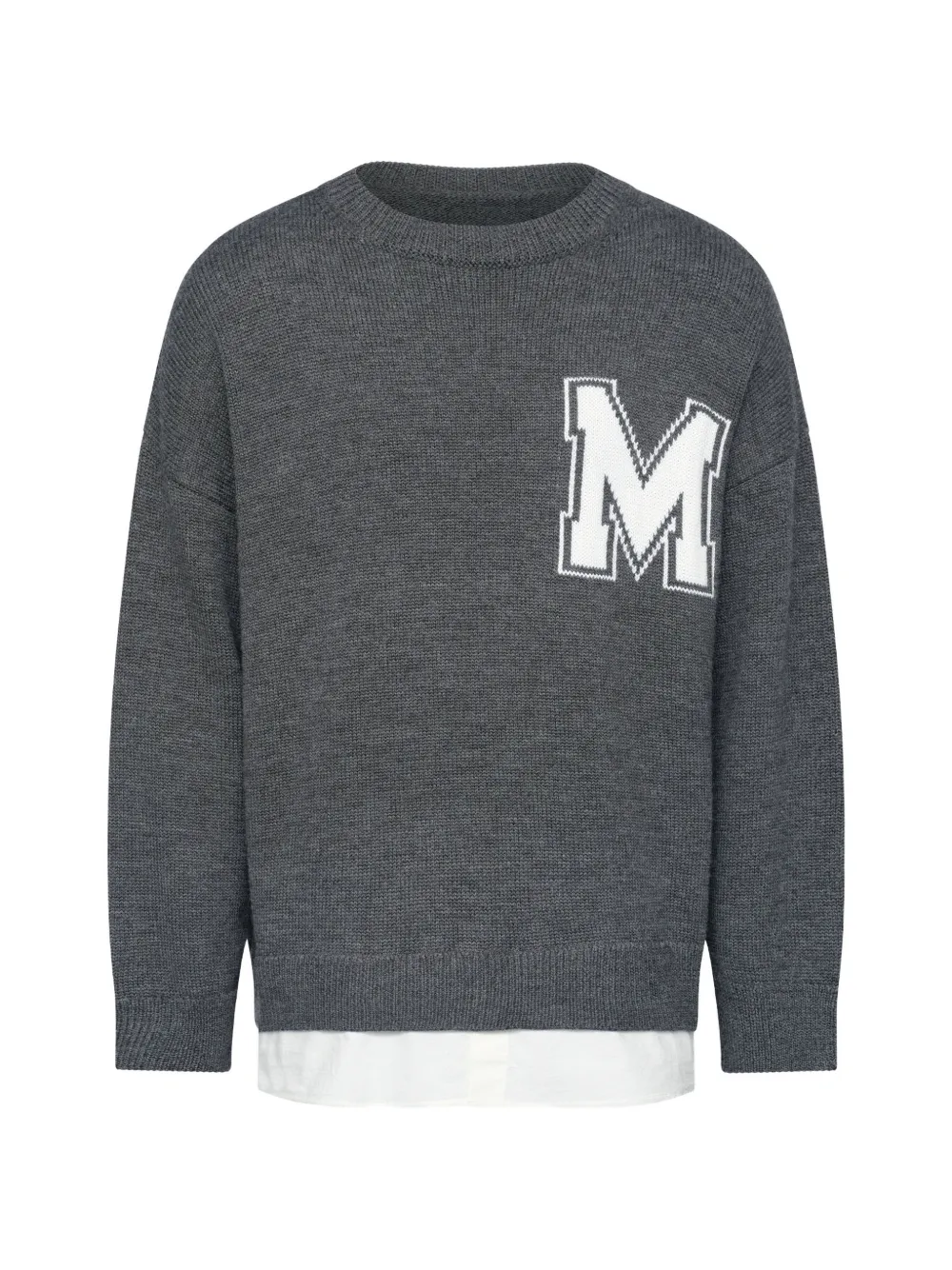 MM6 Maison Margiela Sweater met ronde hals Grijs