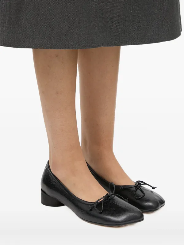 MM6 Maison Margiela Anatomic Numeric フラットシューズ | ブラック