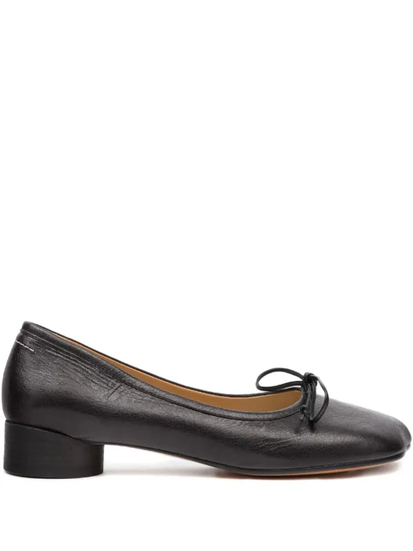 MM6 Maison Margiela Anatomic Numeric フラットシューズ | ブラック