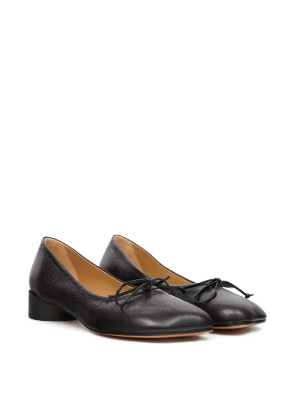 MM6 Maison Margiela Anatomic Numeric フラットシューズ | ブラック