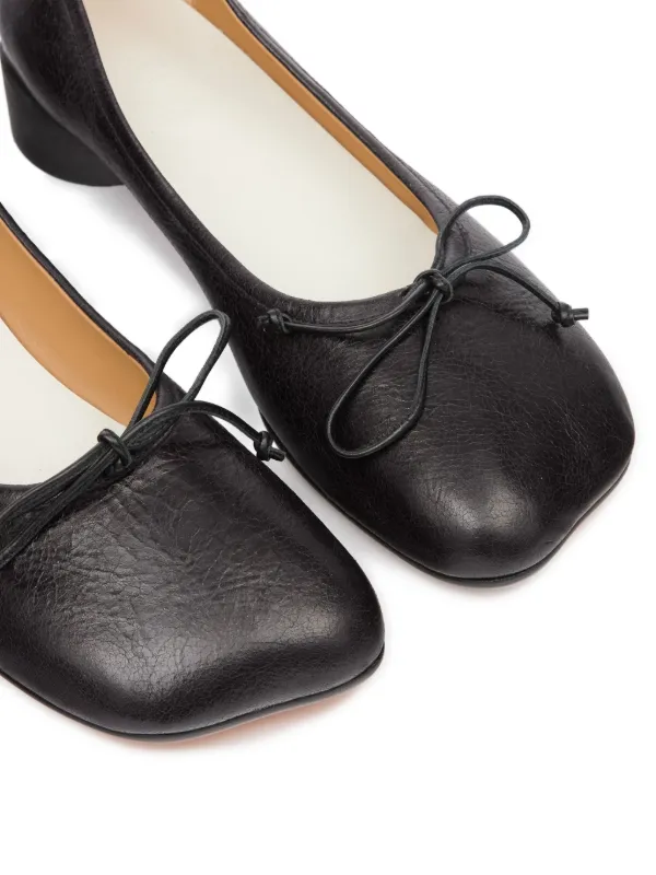 MM6 Maison Margiela Anatomic Numeric フラットシューズ | ブラック