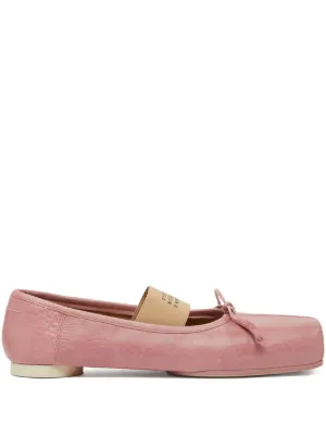 MM6 Maison Margiela Anatomic Numbers-motif Ballerina Shoes