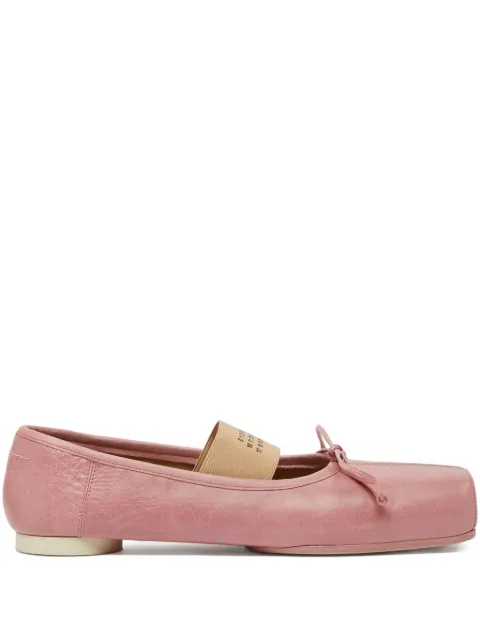 MM6 Maison Margiela square-toe bow ballet flats