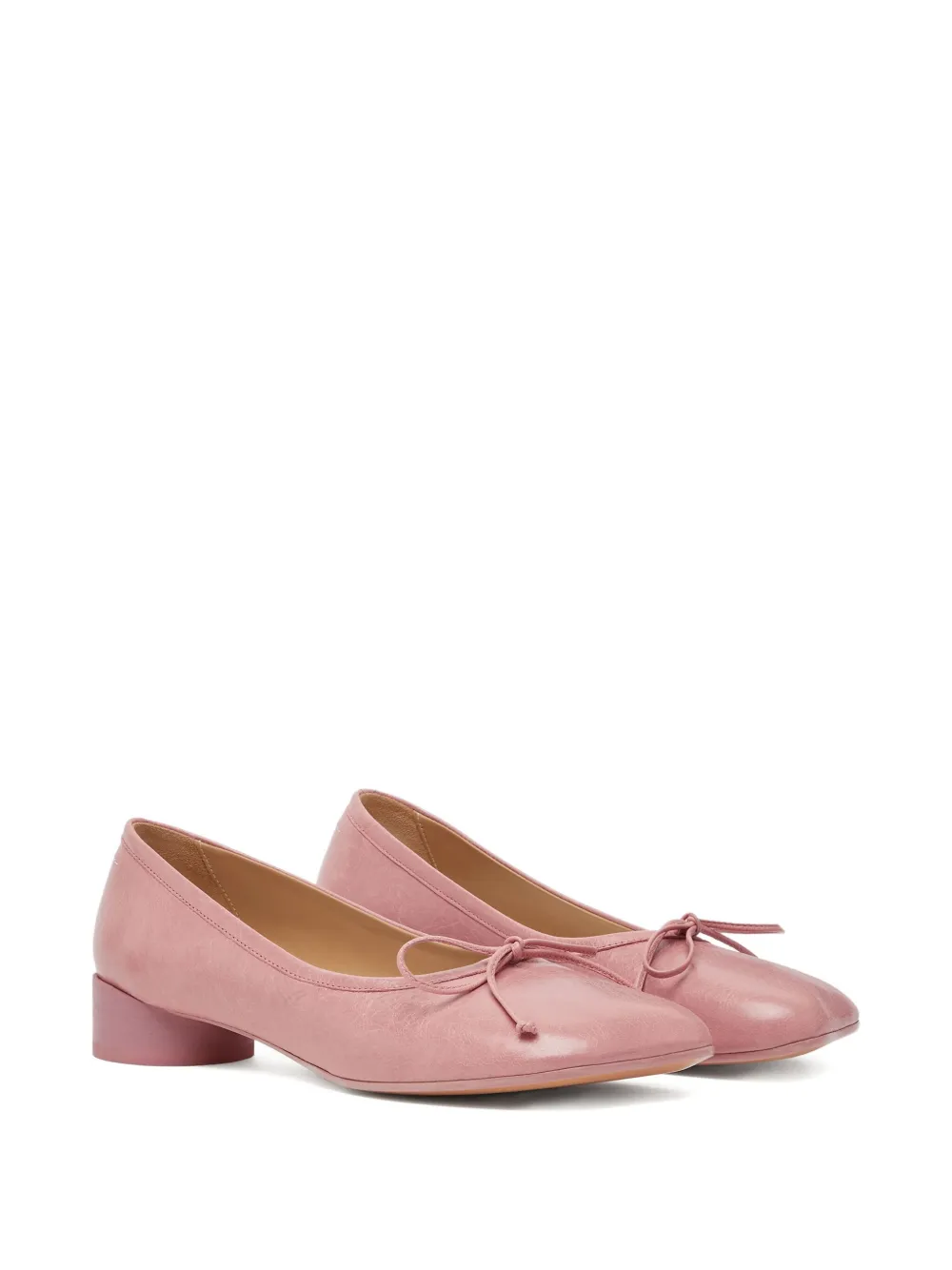 MM6 Maison Margiela Pumps met blokhak en strik Roze