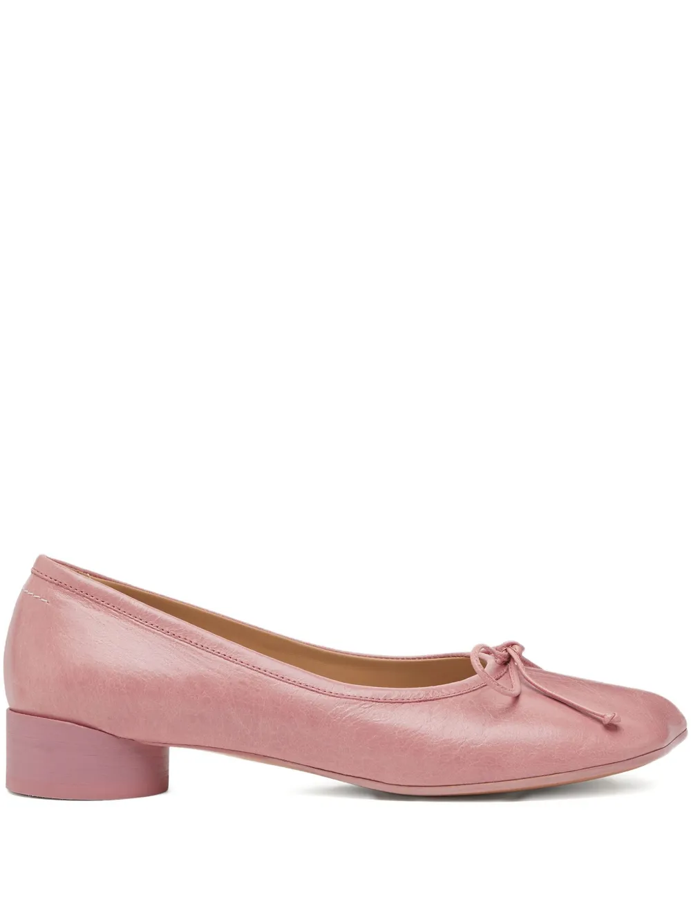 MM6 Maison Margiela Pumps met blokhak en strik Roze
