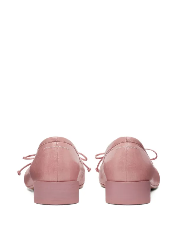 MM6 Maison Margiela ブロックヒール リボン パンプス | ピンク